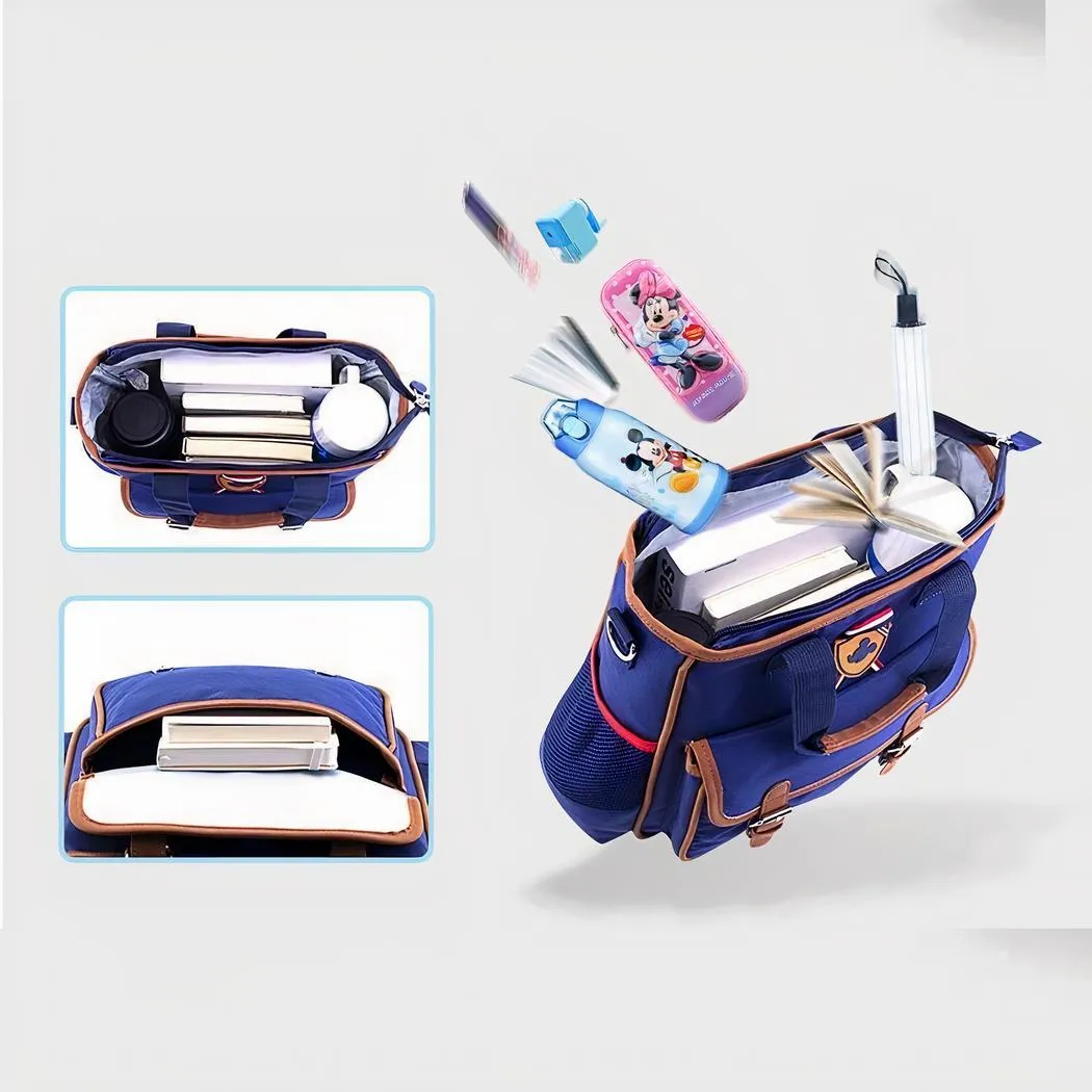 Bolso bandolera de lona azul con el logotipo de Mickey para niños - Imagen 2