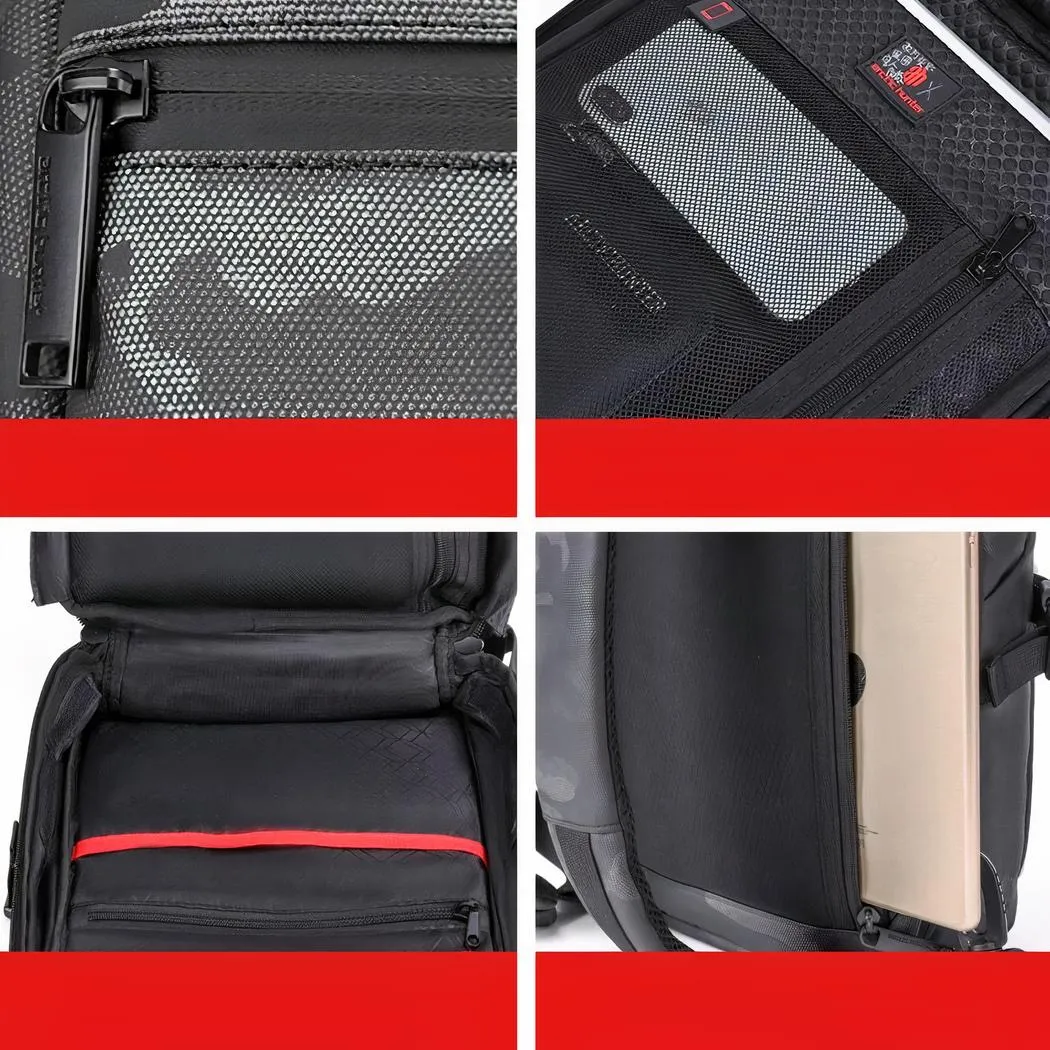 Mochila deportiva con estampado de camuflaje - Imagen 4