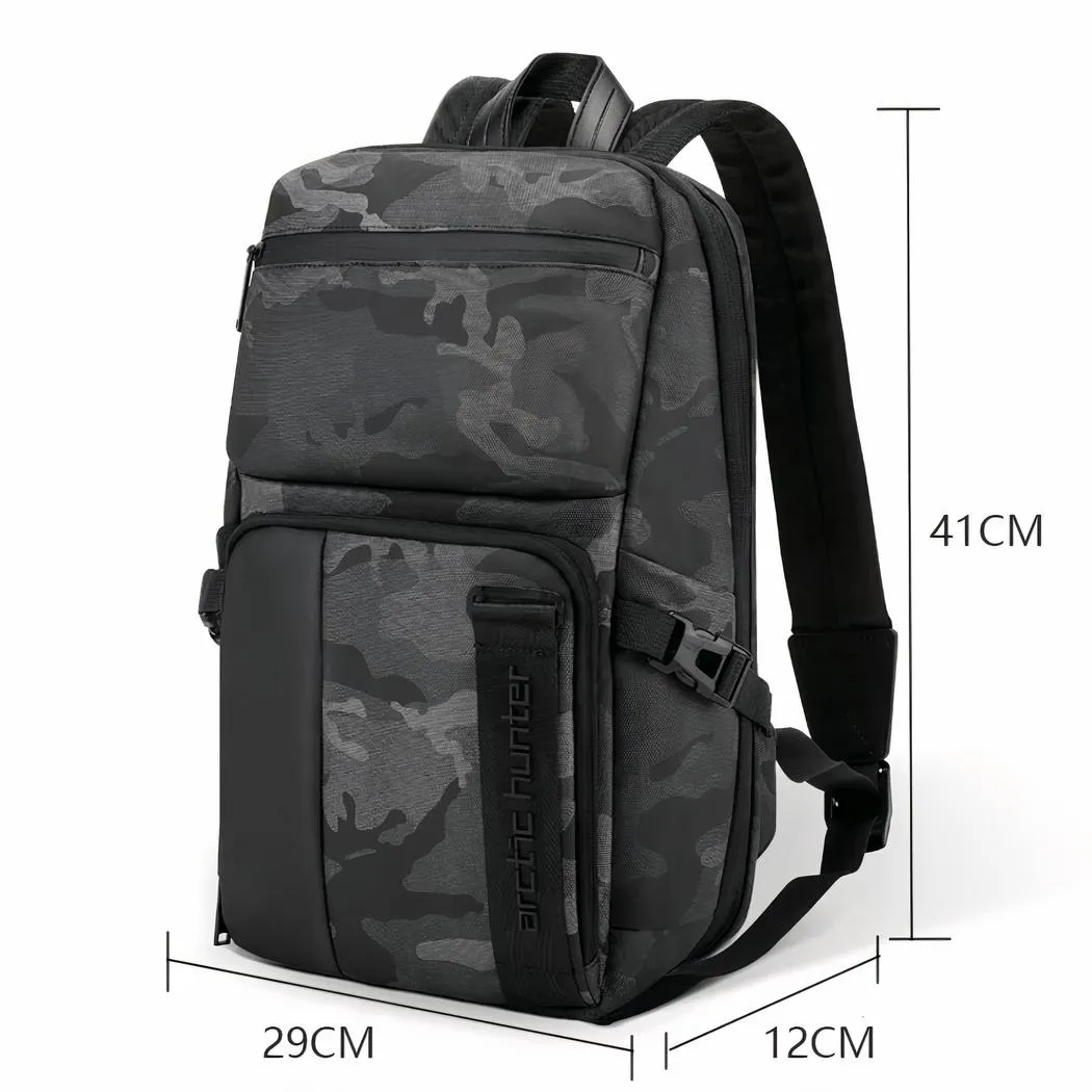 Mochila deportiva con estampado de camuflaje - Imagen 6