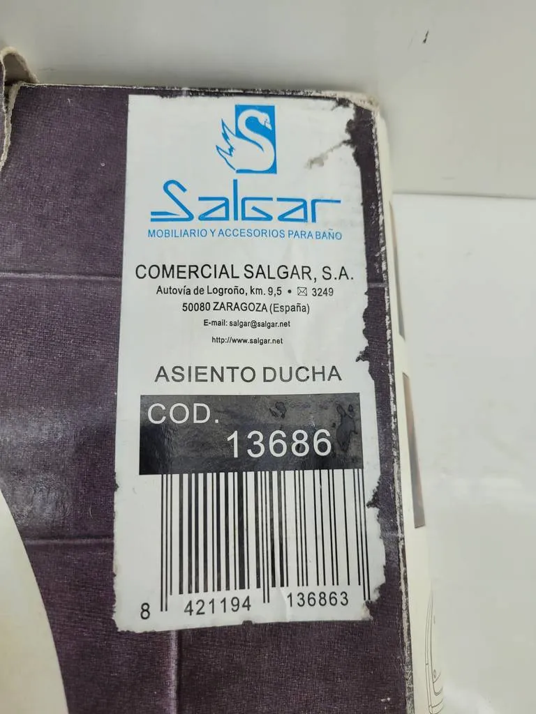 ASIENTO DE DUCHA PLEGABLE NUEVO - Imagen 3