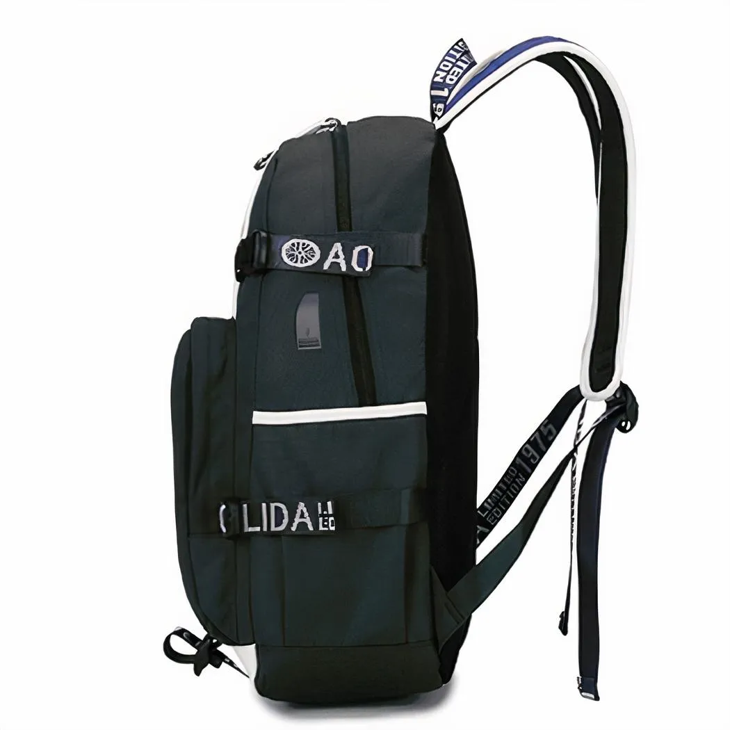 Mochila de Naruto en blanco y negro con motivo de Itachi - Imagen 2