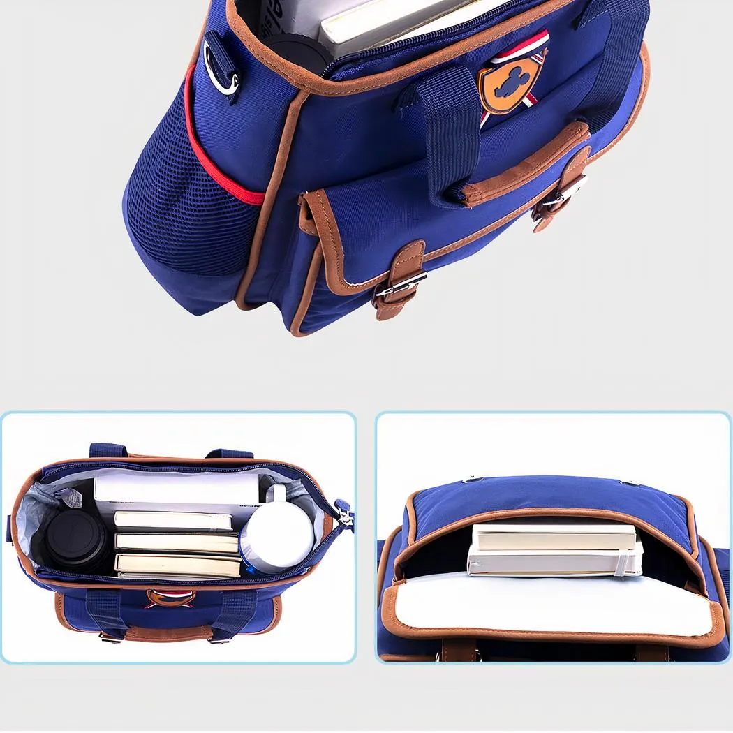 Bolso bandolera de lona azul con el logotipo de Mickey para niños - Imagen 4