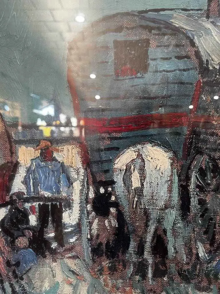 CUADRO AL ÓLEO CON MARCO - Imagen 6