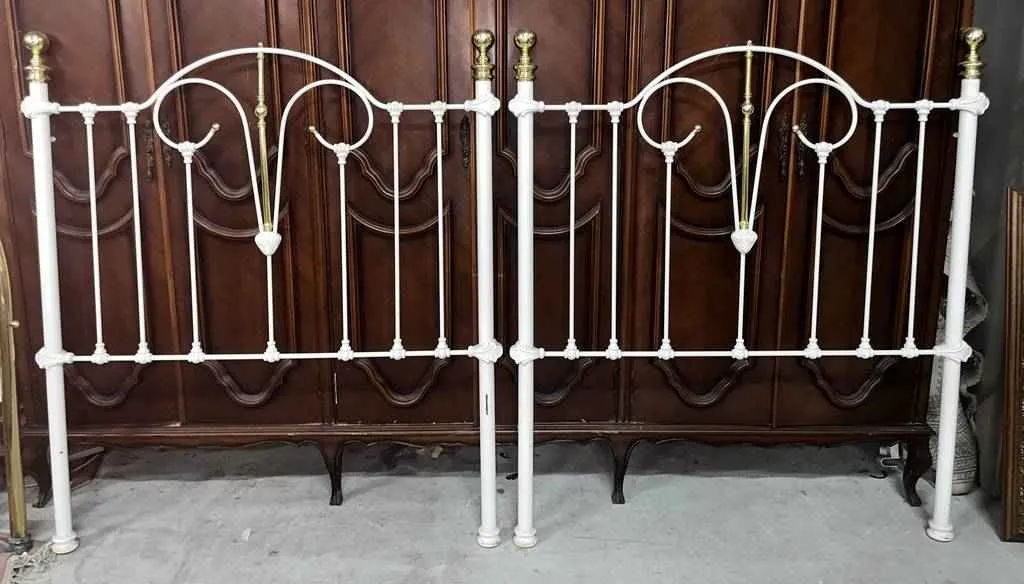 2 CABECEROS BLANCOS - Imagen 2