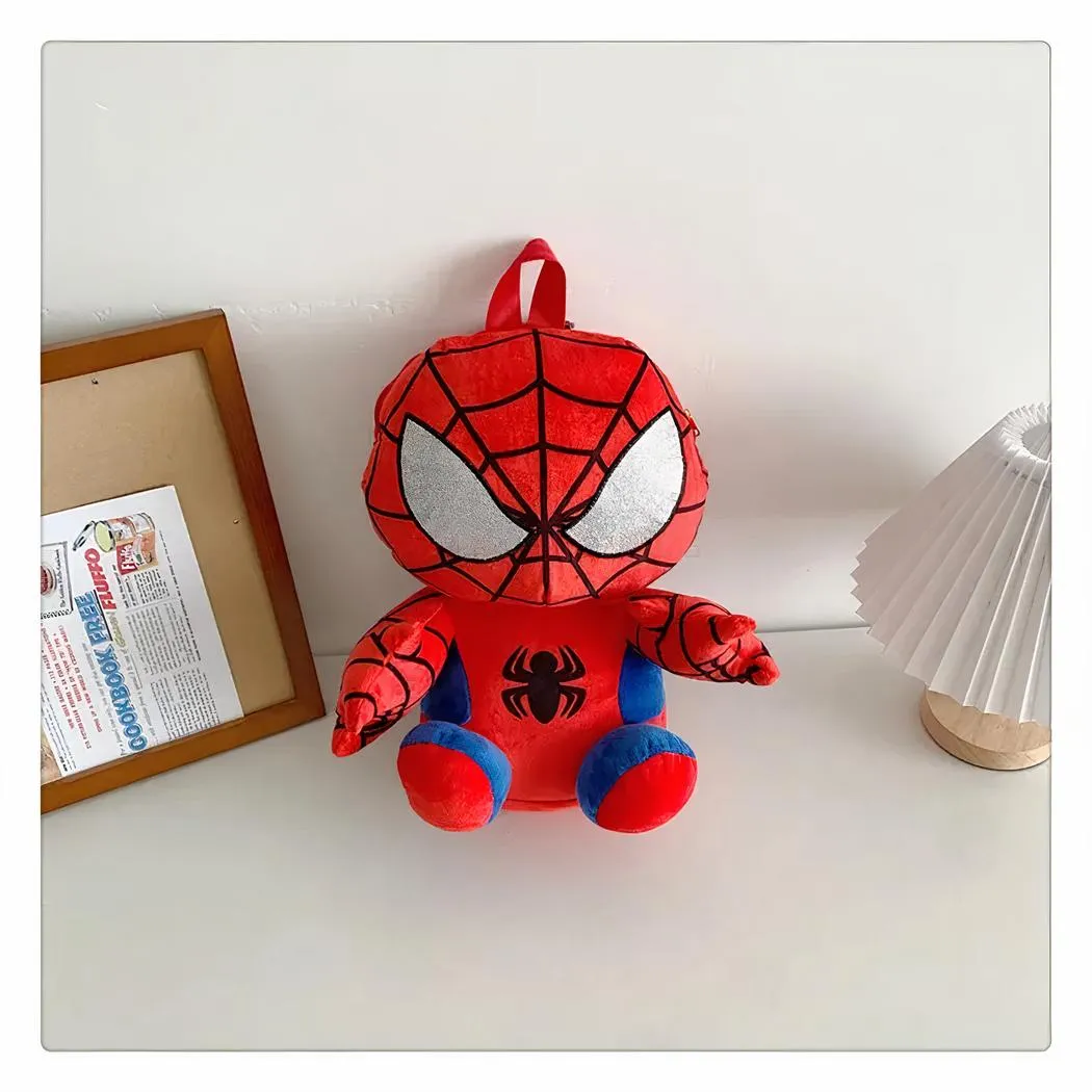 Mochila de felpa roja Spiderman - Imagen 3