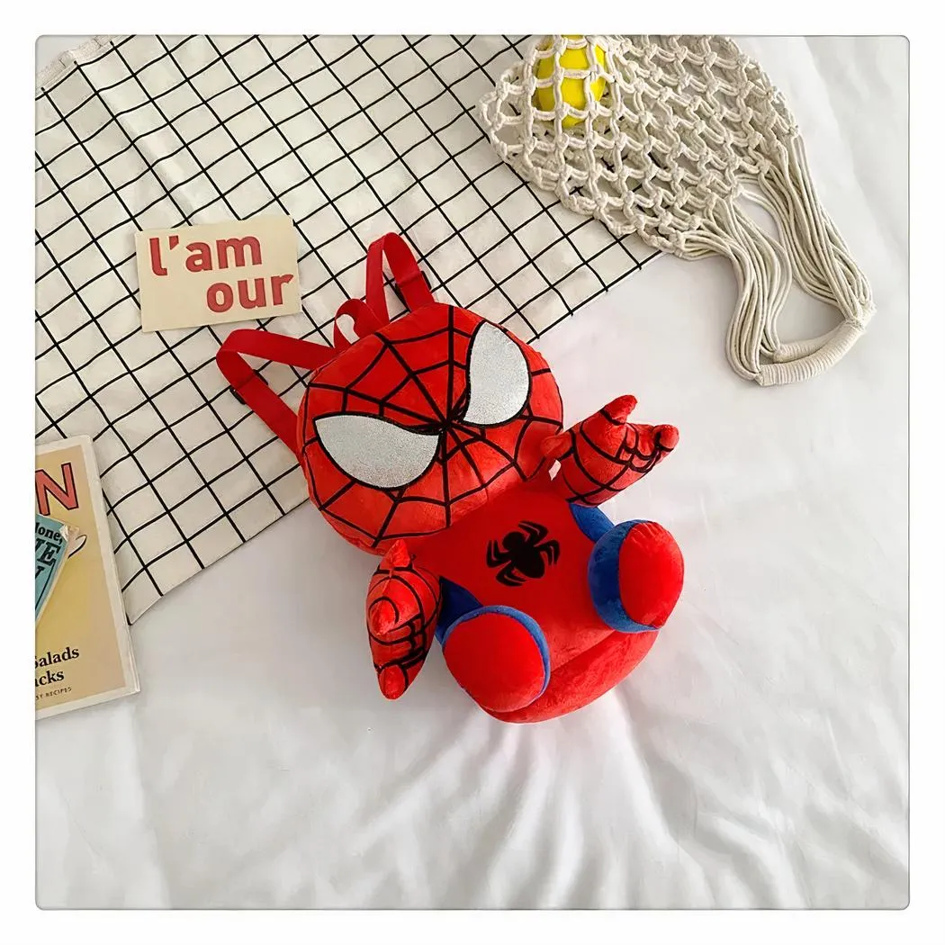 Mochila de felpa roja Spiderman - Imagen 2