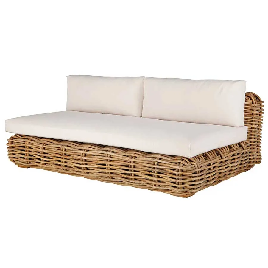 Sofá de jardín St Tropez Mimbre Maisons du Monde - Imagen 2