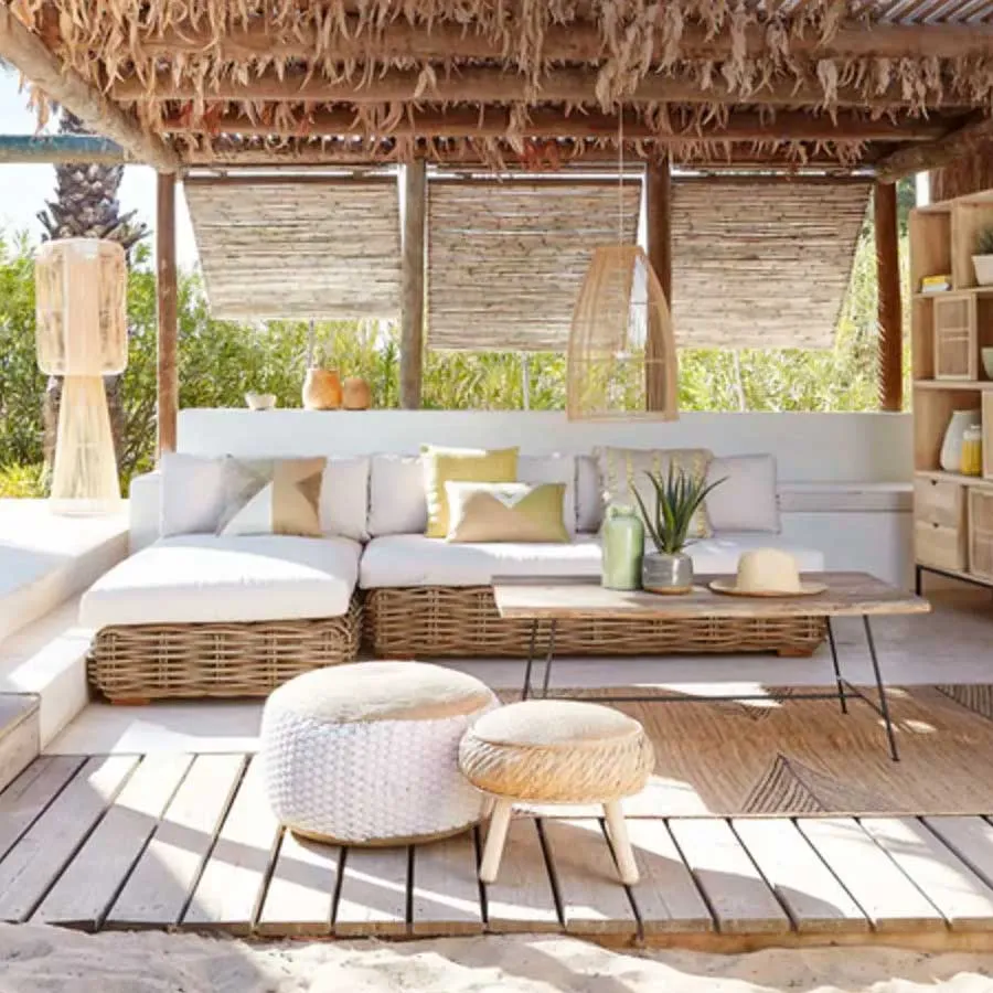 Sofá de jardín St Tropez Mimbre Maisons du Monde - Imagen 3