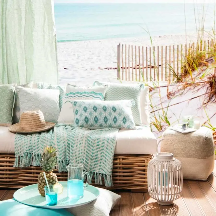 Sofá de jardín St Tropez Mimbre Maisons du Monde - Imagen 4