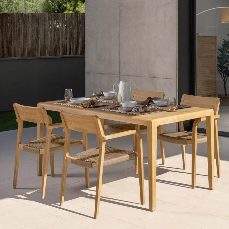 Mesa Better de polycemento y madera Kave Home - Imagen 4