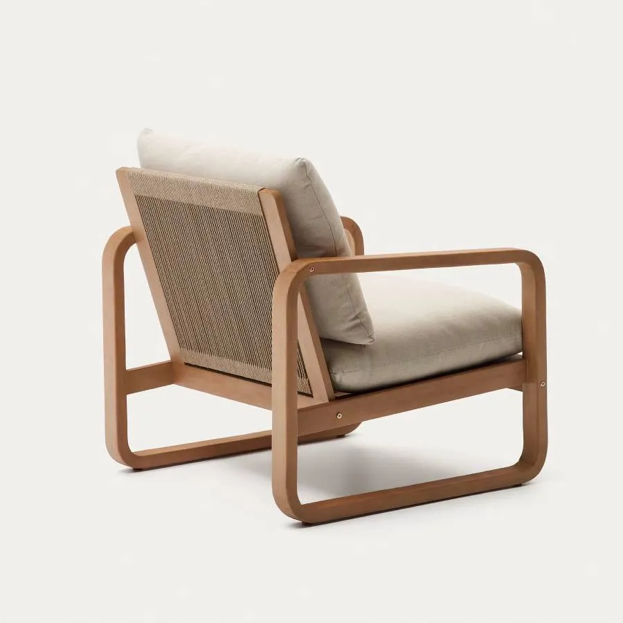 Sillón Sacaleta Madera maciza Kave Home - Imagen 3