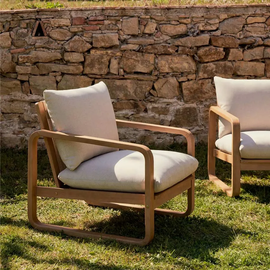 Sillón Sacaleta Madera maciza Kave Home - Imagen 4