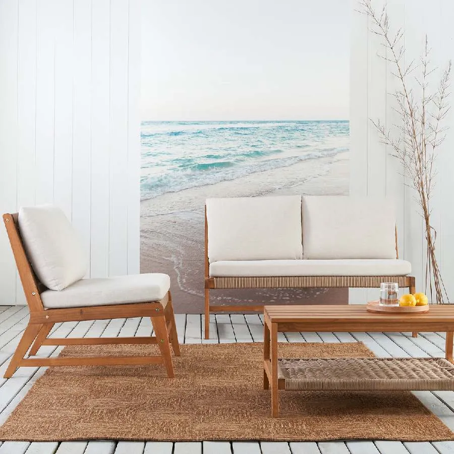 Sofá de jardín Natou Madera y cuerda La Redoute - Imagen 3